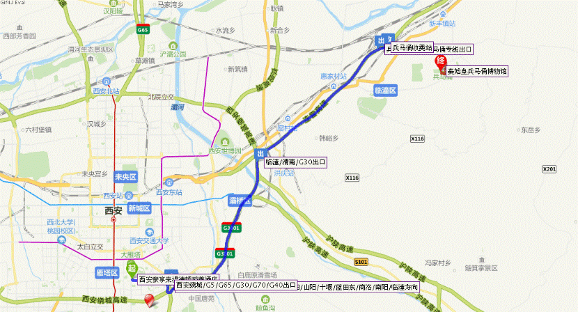 参观秦始皇兵马俑博物院路线